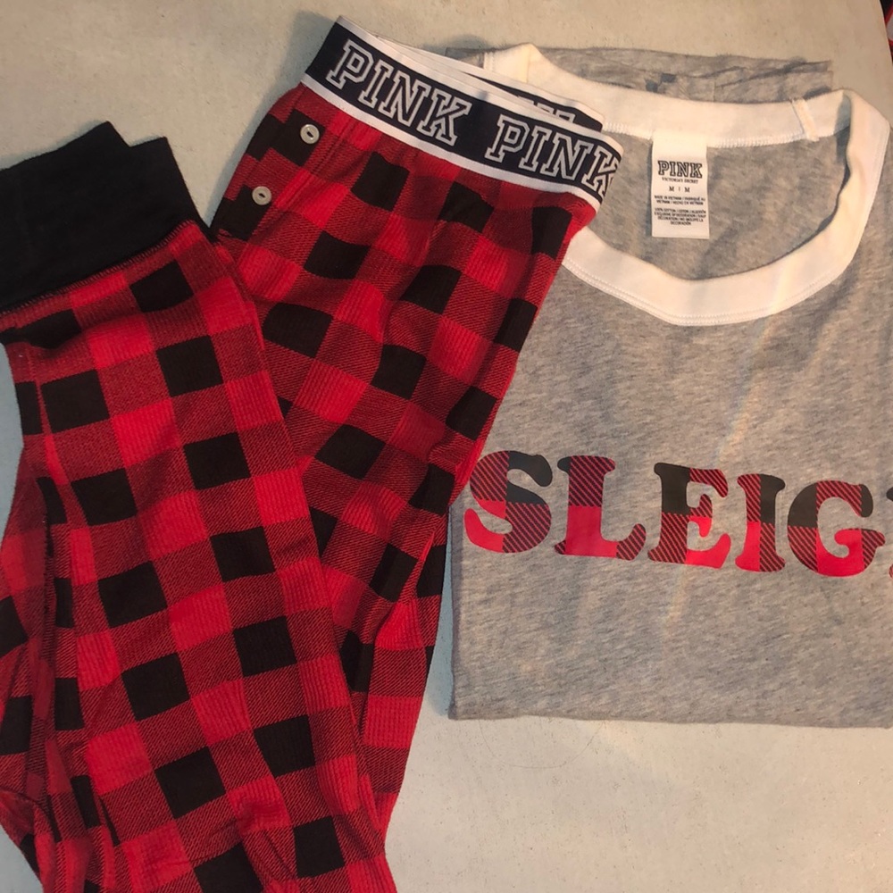 PINK Victoria’s Secret pajama set (can be sold separately) pants XS, shirt M